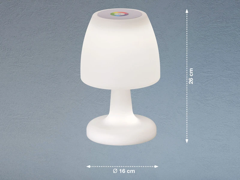 FHL Easy Kleine Outdoor Akku Tischlampe BARLETTA 26cm Ohne Kabel - LED & RGB 6 FHL Easy Kleine Outdoor Akku Tischlampe BARLETTA 26cm Ohne Kabel - LED & RGB – Bild 4