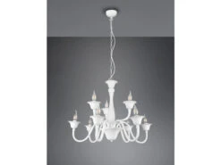 Trio Leuchten Kronleuchter ELSA Im Landhausstil, 9-flammig Stehend, Weiß 22 Trio Leuchten Kronleuchter ELSA Im Landhausstil, 9-flammig Stehend, Weiß -Bestes Beleuchtungs Geschäft kronleuchter elsa im landhausstil 9 flammig stehen 8