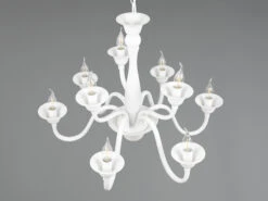 Trio Leuchten Kronleuchter ELSA Im Landhausstil, 9-flammig Stehend, Weiß 23 Trio Leuchten Kronleuchter ELSA Im Landhausstil, 9-flammig Stehend, Weiß -Bestes Beleuchtungs Geschäft kronleuchter elsa im landhausstil 9 flammig stehen 9