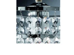 Reality Leuchten Kronleuchter ORIENT Chrom Mit Kristall Behang Aus Acryl, Ø25cm -Bestes Beleuchtungs Geschäft kronleuchter orient chrom mit kristall behang aus 1 10