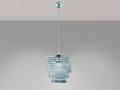 Reality Leuchten Kronleuchter ORIENT Chrom Mit Kristall Behang Aus Acryl, Ø25cm -Bestes Beleuchtungs Geschäft kronleuchter orient chrom mit kristall behang aus 1 8