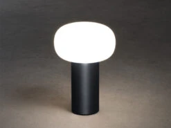 Konstsmide LED Akku Outdoor Tischleuchte ANTIBES Mit RGB Farbwechsel, Schwarz Höhe 19cm -Bestes Beleuchtungs Geschäft led akku outdoor tischleuchte antibes mit rgb farb 2