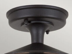 MeineWunschleuchte LED Außen Decken Laterne Aus Alu Im Landhausstil, Schwarz Höhe 23,5cm -Bestes Beleuchtungs Geschäft led aussen decken laterne aus alu im landhausstil 1 12