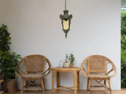 MeineWunschleuchte LED Außen Hängeleuchte Im Jugendstil Mit Amberglas, Ø19cm -Bestes Beleuchtungs Geschäft led aussen haengeleuchte im jugendstil mit ambergl 3