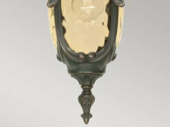 MeineWunschleuchte LED Außen Hängeleuchte Im Jugendstil Mit Amberglas, Ø19cm -Bestes Beleuchtungs Geschäft led aussen haengeleuchte im jugendstil mit ambergl 8