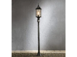 Konstsmide LED Außen Standlaterne Wegeleuchte Landhausstil Mit Bewegungsmelder, Schwarz