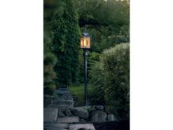 Konstsmide LED Außen Standlaterne Wegeleuchte Landhausstil Mit Bewegungsmelder, Schwarz -Bestes Beleuchtungs Geschäft led aussen standlaterne wegeleuchte landhausstil m 3