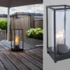 MeineWunschleuchte LED Außen Tischleuchte Laterne In Schwarz Mit Glas Höhe 27,2 Cm 1 MeineWunschleuchte LED Außen Tischleuchte Laterne In Schwarz Mit Glas Höhe 27,2 Cm -Bestes Beleuchtungs Geschäft led aussen tischleuchte laterne in schwarz mit gla