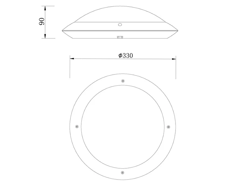 MeineWunschleuchte LED Außendeckenleuchte Wandlampe Rund In Anthrazit - 33 Cm 7 MeineWunschleuchte LED Außendeckenleuchte Wandlampe Rund In Anthrazit - 33 Cm – Bild 5