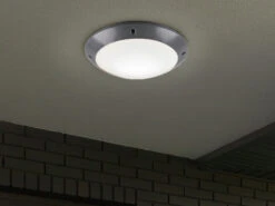 Reality Leuchten LED Außendeckenleuchte Wandlampe Rund In Anthrazit - 26 Cm -Bestes Beleuchtungs Geschäft led aussendeckenleuchte wandlampe rund in anthrazi 6