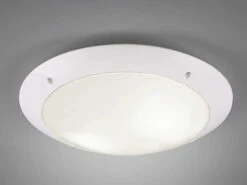 MeineWunschleuchte LED Außendeckenleuchte Wandlampe Rund In Weiß Matt - 33 Cm -Bestes Beleuchtungs Geschäft led aussendeckenleuchte wandlampe rund in weiss ma 3