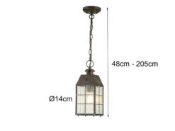 MeineWunschleuchte LED Außenhängeleuchte Im Antiken Landhausstil, Ø14cm -Bestes Beleuchtungs Geschäft led aussenhaengeleuchte im antiken landhausstil 14 3