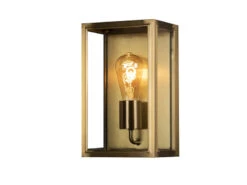 Konstsmide LED Außenwandlaterne Aus Messing Mit Klarglas, Höhe 30cm -Bestes Beleuchtungs Geschäft led aussenwandlaterne aus messing mit klarglas hoe 1