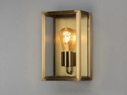 Konstsmide LED Außenwandlaterne Aus Messing Mit Klarglas, Höhe 30cm -Bestes Beleuchtungs Geschäft led aussenwandlaterne aus messing mit klarglas hoe 3