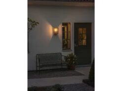 Konstsmide LED Außenwandlaterne Aus Messing Mit Klarglas, Höhe 30cm -Bestes Beleuchtungs Geschäft led aussenwandlaterne aus messing mit klarglas hoe 5