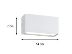 Trio Leuchten LED Außenwandleuchte 2er Set Up- & Down Light In Weiß Matt 11 Trio Leuchten LED Außenwandleuchte 2er Set Up- & Down Light In Weiß Matt -Bestes Beleuchtungs Geschäft led aussenwandleuchte 2er set up down light in wei 2