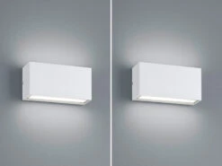 Trio Leuchten LED Außenwandleuchte 2er Set Up- & Down Light In Weiß Matt