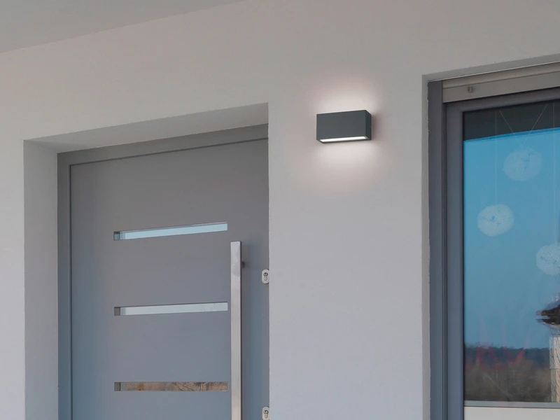 Trio Leuchten LED Außenwandleuchte 2er Set Up- & Down Light In Weiß Matt 8 Trio Leuchten LED Außenwandleuchte 2er Set Up- & Down Light In Weiß Matt – Bild 6