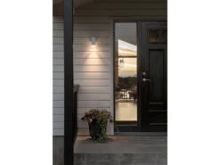 MeineWunschleuchte LED Außenwandleuchte ALU Down Light Weiß Effektstreifen IP44, Höhe 16,5cm -Bestes Beleuchtungs Geschäft led aussenwandleuchte alu down light weiss effekts 2