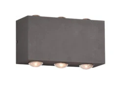 Trio Leuchten LED Außenwandleuchte CLYDE Anthrazit Mit Up And Down Light, Breite 14cm -Bestes Beleuchtungs Geschäft led aussenwandleuchte clyde anthrazit mit up and d 1