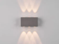 Trio Leuchten LED Außenwandleuchte CLYDE Anthrazit Mit Up And Down Light, Breite 14cm -Bestes Beleuchtungs Geschäft led aussenwandleuchte clyde anthrazit mit up and d 3