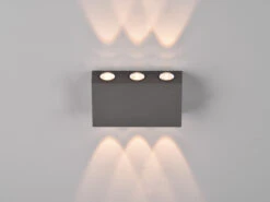 Trio Leuchten LED Außenwandleuchte CLYDE Anthrazit Mit Up And Down Light, Breite 14cm -Bestes Beleuchtungs Geschäft led aussenwandleuchte clyde anthrazit mit up and d 4