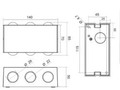 Trio Leuchten LED Außenwandleuchte CLYDE Anthrazit Mit Up And Down Light, Breite 14cm -Bestes Beleuchtungs Geschäft led aussenwandleuchte clyde anthrazit mit up and d 5