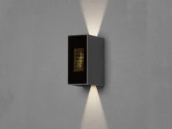 Konstsmide LED Außenwandleuchte CREMONA In Anthrazit Mit Einstellbarer LED Flamme Höhe 17cm -Bestes Beleuchtungs Geschäft led aussenwandleuchte cremona in anthrazit mit ein 2