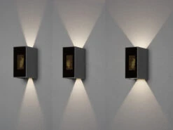 Konstsmide LED Außenwandleuchte CREMONA In Anthrazit Mit Einstellbarer LED Flamme Höhe 17cm -Bestes Beleuchtungs Geschäft led aussenwandleuchte cremona in anthrazit mit ein 5