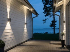 Konstsmide LED Außenwandleuchte CREMONA Up And Down Höhe 17cm, Anthrazit -Bestes Beleuchtungs Geschäft led aussenwandleuchte cremona up and down hoehe 17 2