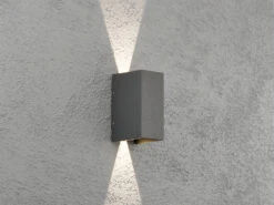 Konstsmide LED Außenwandleuchte CREMONA Up And Down Höhe 17cm, Anthrazit -Bestes Beleuchtungs Geschäft led aussenwandleuchte cremona up and down hoehe 17 5