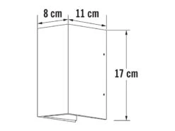 Konstsmide LED Außenwandleuchte CREMONA Up And Down Höhe 17cm, Anthrazit -Bestes Beleuchtungs Geschäft led aussenwandleuchte cremona up and down hoehe 17 7