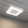 Konstsmide LED Außenwandleuchte / Deckenleuchte CARRARA Eckig Inkl. Fernbedienung, 25W -Bestes Beleuchtungs Geschäft led aussenwandleuchte deckenleuchte carrara eckig