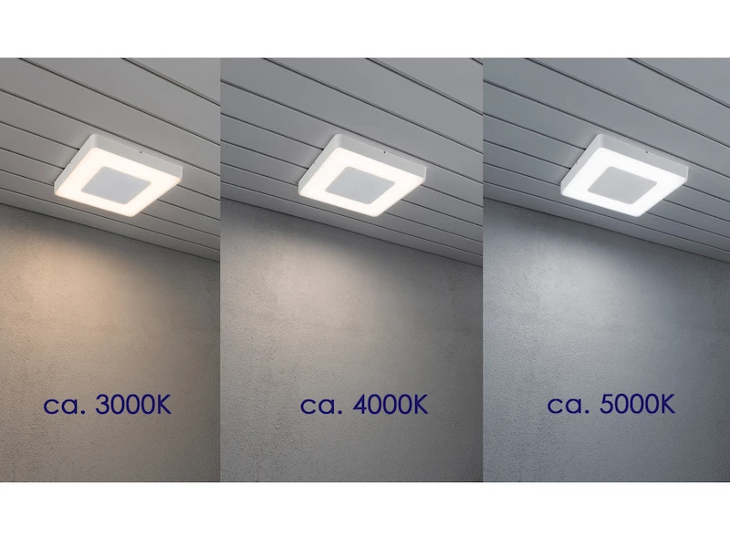 Konstsmide LED Außenwandleuchte / Deckenleuchte CARRARA Eckig Inkl. Fernbedienung, 25W 7 Konstsmide LED Außenwandleuchte / Deckenleuchte CARRARA Eckig Inkl. Fernbedienung, 25W – Bild 5