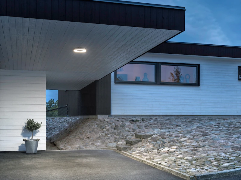 Konstsmide LED Außenwandleuchte / Deckenleuchte CARRARA Weiß Inkl. Fernbedienung, 25W 7 Konstsmide LED Außenwandleuchte / Deckenleuchte CARRARA Weiß Inkl. Fernbedienung, 25W – Bild 5