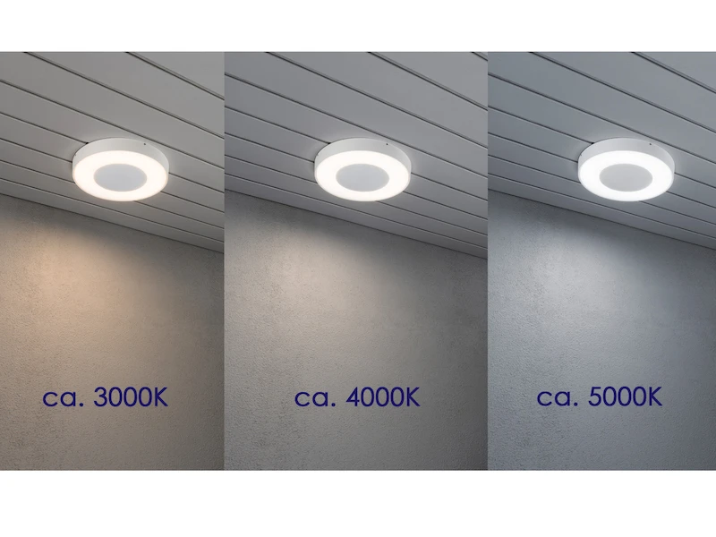 Konstsmide LED Außenwandleuchte / Deckenleuchte CARRARA Weiß Inkl. Fernbedienung, 25W 8 Konstsmide LED Außenwandleuchte / Deckenleuchte CARRARA Weiß Inkl. Fernbedienung, 25W – Bild 6