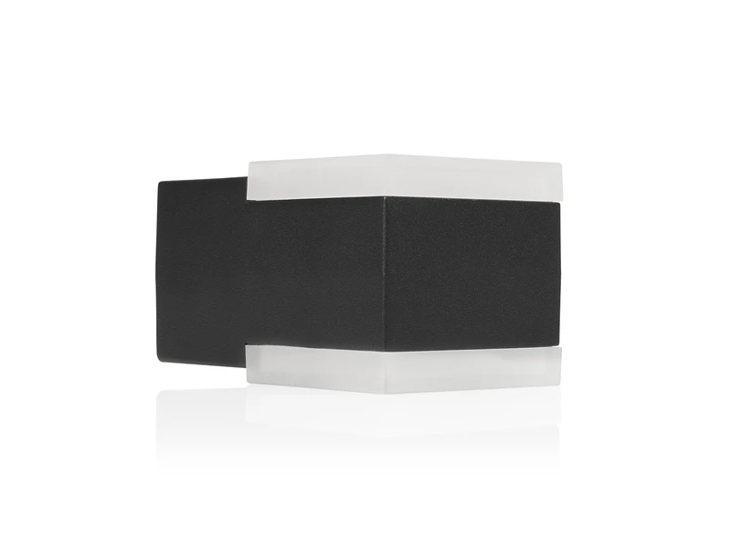Smartwares LED Außenwandleuchte Eckig Aluminium Schwarz Up And Down Light 4 Smartwares LED Außenwandleuchte Eckig Aluminium Schwarz Up And Down Light – Bild 2