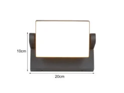 Trio Leuchten LED Außenwandleuchte KANSAS Aus Aluminium In Anthrazit, Breite 20cm -Bestes Beleuchtungs Geschäft led aussenwandleuchte kansas aus aluminium in anth 3