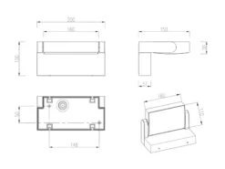 Trio Leuchten LED Außenwandleuchte KANSAS Aus Aluminium In Anthrazit, Breite 20cm -Bestes Beleuchtungs Geschäft led aussenwandleuchte kansas aus aluminium in anth 8
