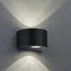Reality Leuchten LED Außenwandleuchte ROSARIO Up And Down Light Rund In Schwarz -Bestes Beleuchtungs Geschäft led aussenwandleuchte rosario up and down light ru