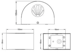 Reality Leuchten LED Außenwandleuchte ROSARIO Up And Down Light Rund In Schwarz -Bestes Beleuchtungs Geschäft led aussenwandleuchte rosario up and down light ru 5