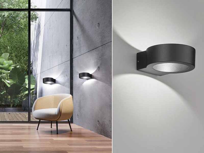 Fischer & Honsel LED Außenwandleuchte TORRES Schwarz Mit Up And Down Licht - 15cm Breit 3 Fischer & Honsel LED Außenwandleuchte TORRES Schwarz Mit Up And Down Licht - 15cm Breit