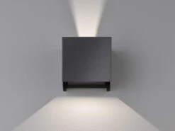 Fischer & Honsel LED Außenwandleuchte WALL Schwarz Mit Up And Down Licht - 10cm Breit -Bestes Beleuchtungs Geschäft led aussenwandleuchte wall schwarz mit up and down 4
