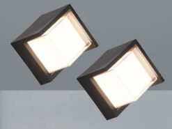 Reality Leuchten LED Außenwandleuchten 2er SET Schwarz Fassadenbeleuchtung Würfel Eckig 15x15cm 14 Reality Leuchten LED Außenwandleuchten 2er SET Schwarz Fassadenbeleuchtung Würfel Eckig 15x15cm -Bestes Beleuchtungs Geschäft led aussenwandleuchten 2er set schwarz fassadenbel 2