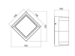 Reality Leuchten LED Außenwandleuchten 2er SET Schwarz Fassadenbeleuchtung Würfel Eckig 15x15cm 20 Reality Leuchten LED Außenwandleuchten 2er SET Schwarz Fassadenbeleuchtung Würfel Eckig 15x15cm -Bestes Beleuchtungs Geschäft led aussenwandleuchten 2er set schwarz fassadenbel 8