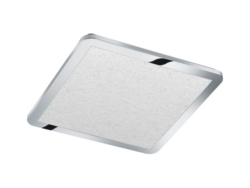 Trio Leuchten LED Bad Deckenleuchte CINZIA Chrom Mit Kristall Effekt & Dimmer 40x40cm 4 Trio Leuchten LED Bad Deckenleuchte CINZIA Chrom Mit Kristall Effekt & Dimmer 40x40cm – Bild 2
