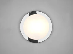 Trio Leuchten LED Bad Deckenleuchten In Chrom Mit Glas Opal Weiß Ø 31,5cm - Badlampen -Bestes Beleuchtungs Geschäft led bad deckenleuchten in chrom mit glas opal weis 6