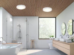 Trio Leuchten LED Bad Deckenleuchten In Weiß Mit Glas Opal Weiß Ø 31,5cm - Badlampen -Bestes Beleuchtungs Geschäft led bad deckenleuchten in weiss mit glas opal weis 5