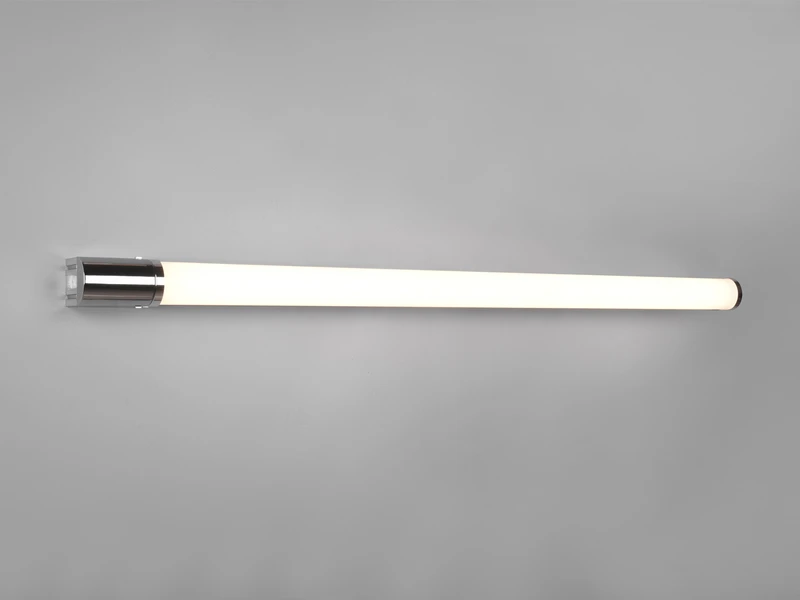 Trio Leuchten LED Bad Wandleuchte PIERA Mit Steckdose Chrom 119cm - Spiegelleuchte 5 Trio Leuchten LED Bad Wandleuchte PIERA Mit Steckdose Chrom 119cm - Spiegelleuchte – Bild 3