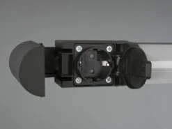 Trio Leuchten LED Bad Wandleuchte PIERA Mit Steckdose Schwarz 79cm - Spiegelleuchte -Bestes Beleuchtungs Geschäft led bad wandleuchte piera mit steckdose schwarz 79 7